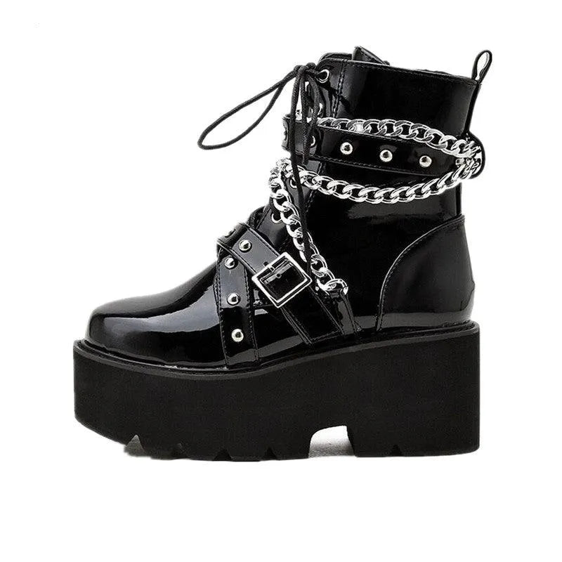 Chained Belt Boots