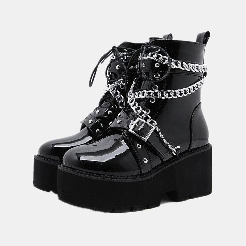 Chained Belt Boots
