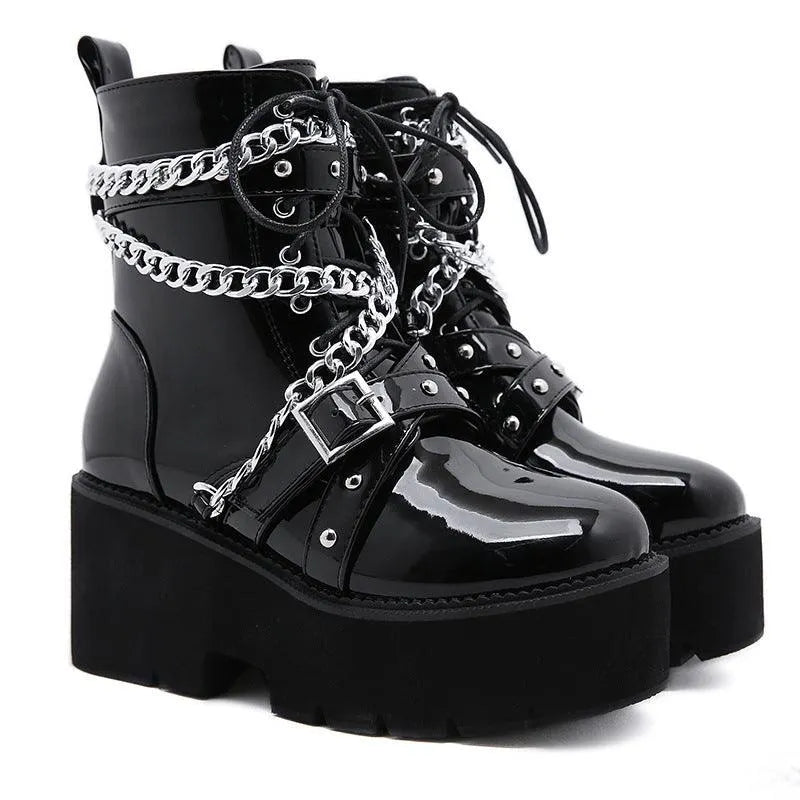 Chained Belt Boots