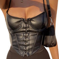 Street Photo Tight PU Top