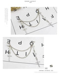 Cross Tassel Earrings
