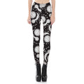 Moon Sun Print Pants Leggings