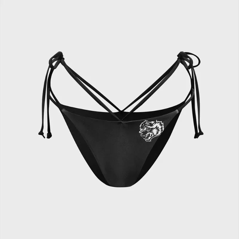 Wolf Midriff-baring Top Bikini Set