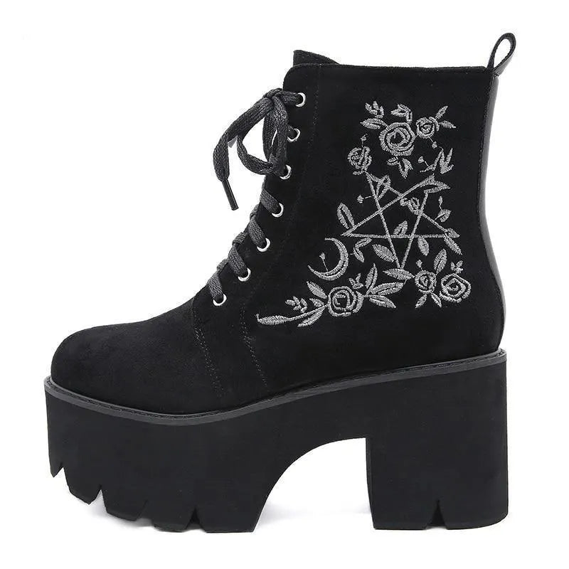 Embroidery Boots