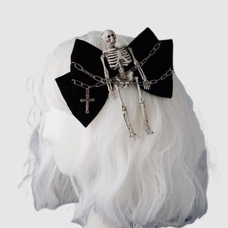 Skeleton Bowknot Hairpin