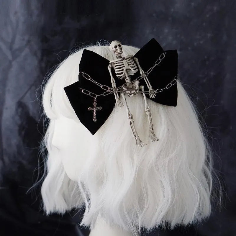 Skeleton Bowknot Hairpin