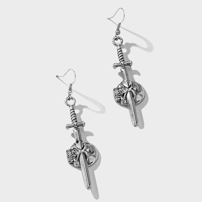 Guess Who Skull Dagger Earrings