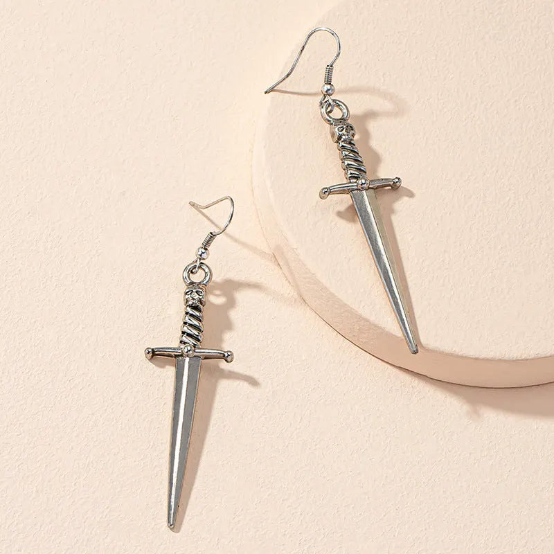 Guess Who Skull Dagger Earrings