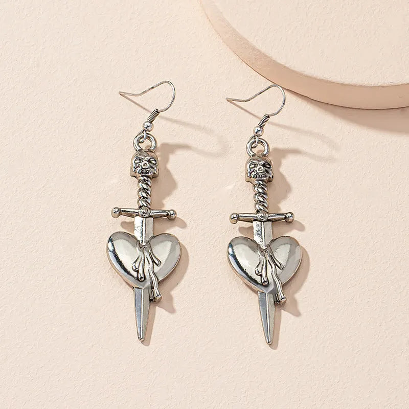 Guess Who Skull Dagger Earrings
