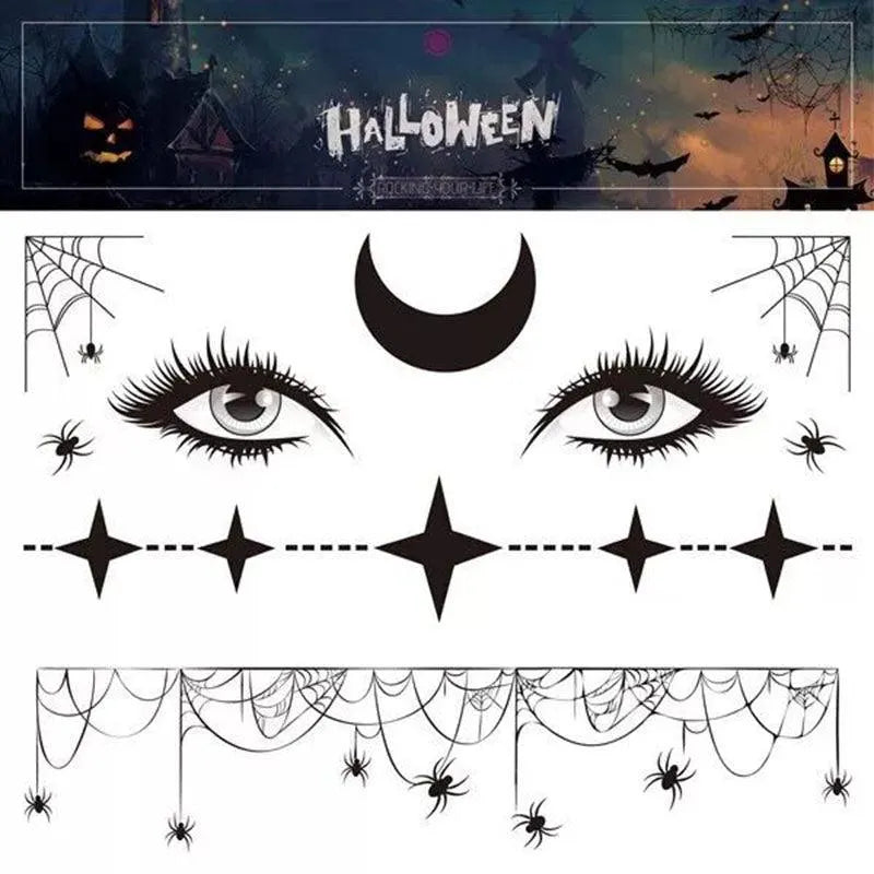 “Trick or Treat”Horror Makeup Tattoo Sticker