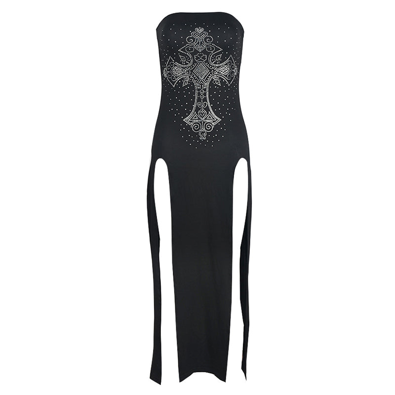 Gothic Cross Hot Drill Dress