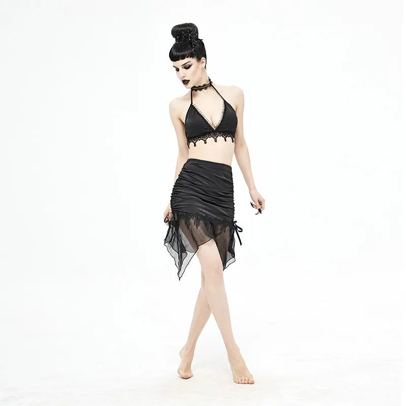 ELF Sack Tight Irregular Hem Swimsuit Skirt