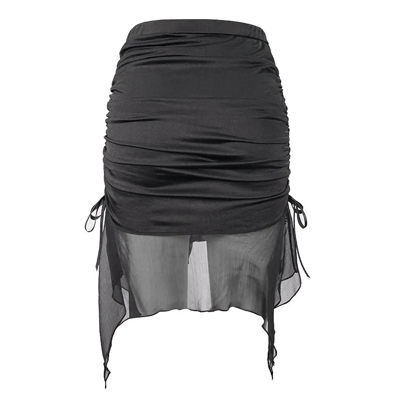 ELF Sack Tight Irregular Hem Swimsuit Skirt