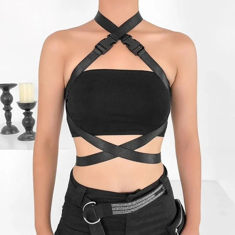 Strap Buckle Top