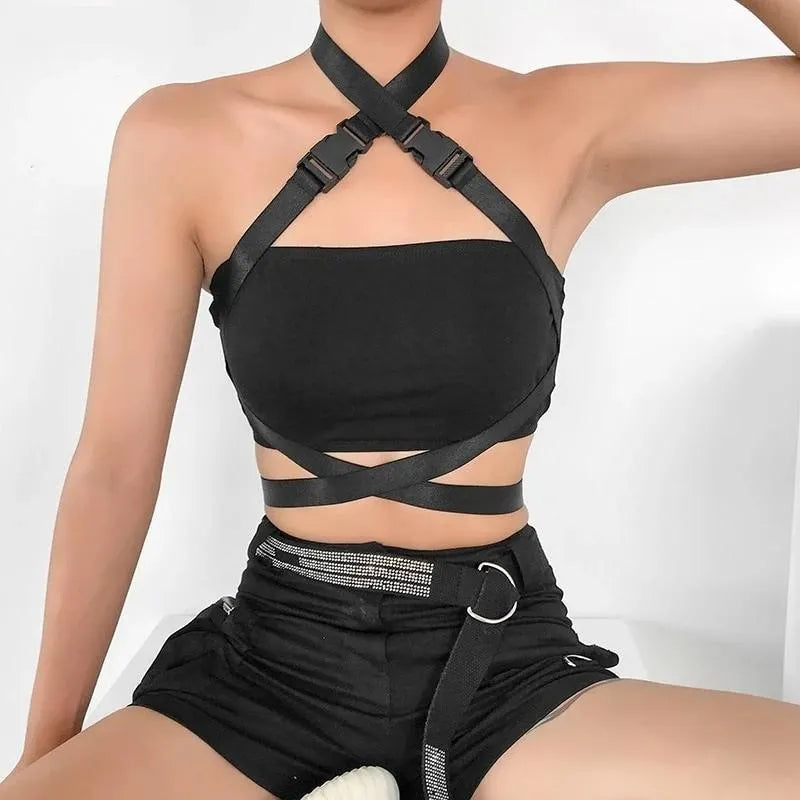 Strap Buckle Top