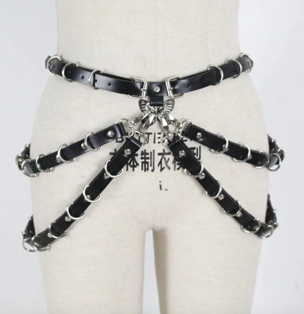Leather Harness Belt