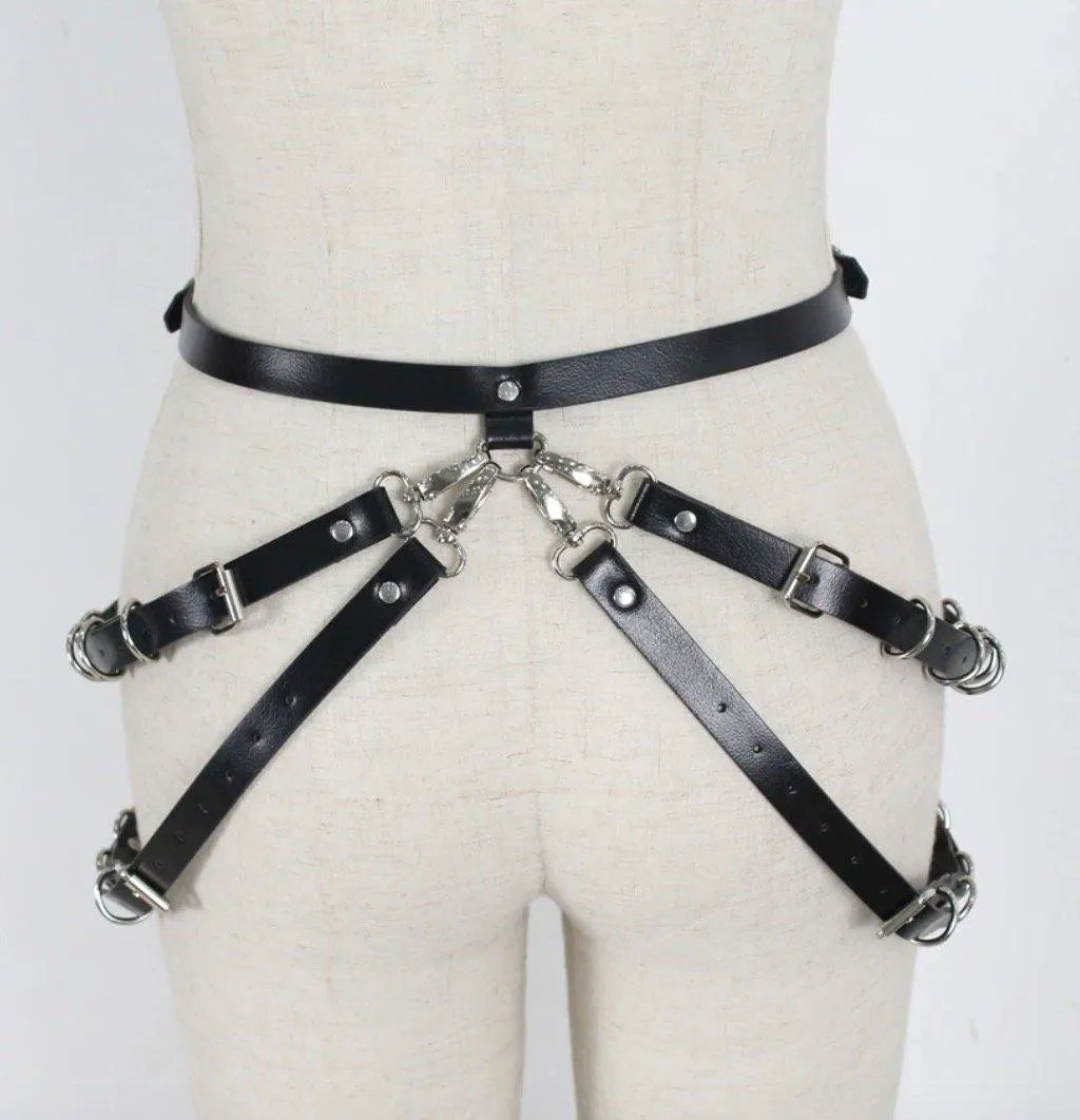 Leather Harness Belt