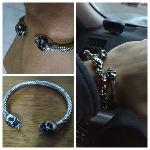 Silver Skull Bracelet