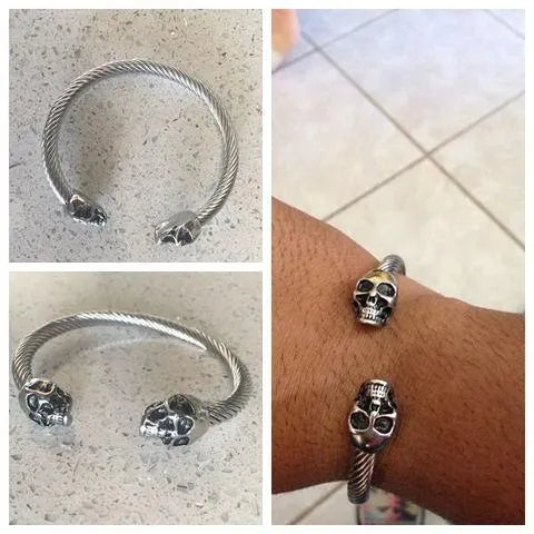 Silver Skull Bracelet