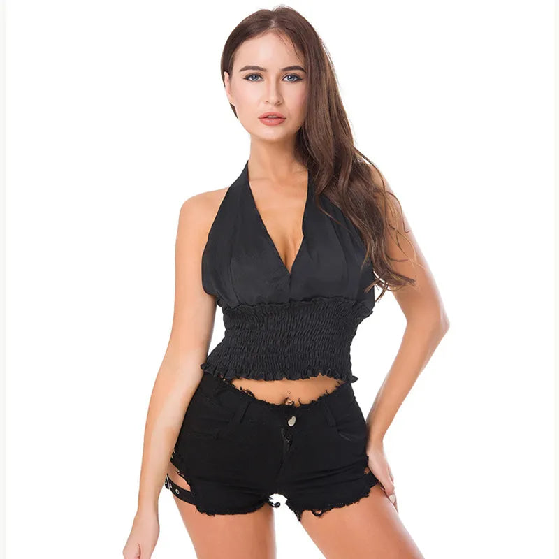 Buckle Strap Shorts