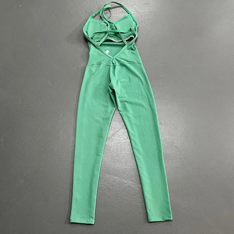 Backless Yoga Onepiece Jumsuits