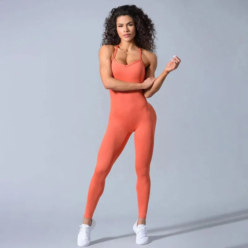 Backless Yoga Onepiece Jumsuits