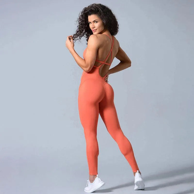 Backless Yoga Onepiece Jumsuits