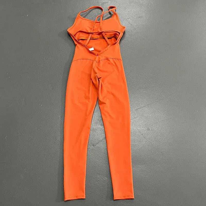 Backless Yoga Onepiece Jumsuits