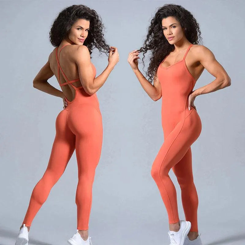Backless Yoga Onepiece Jumsuits