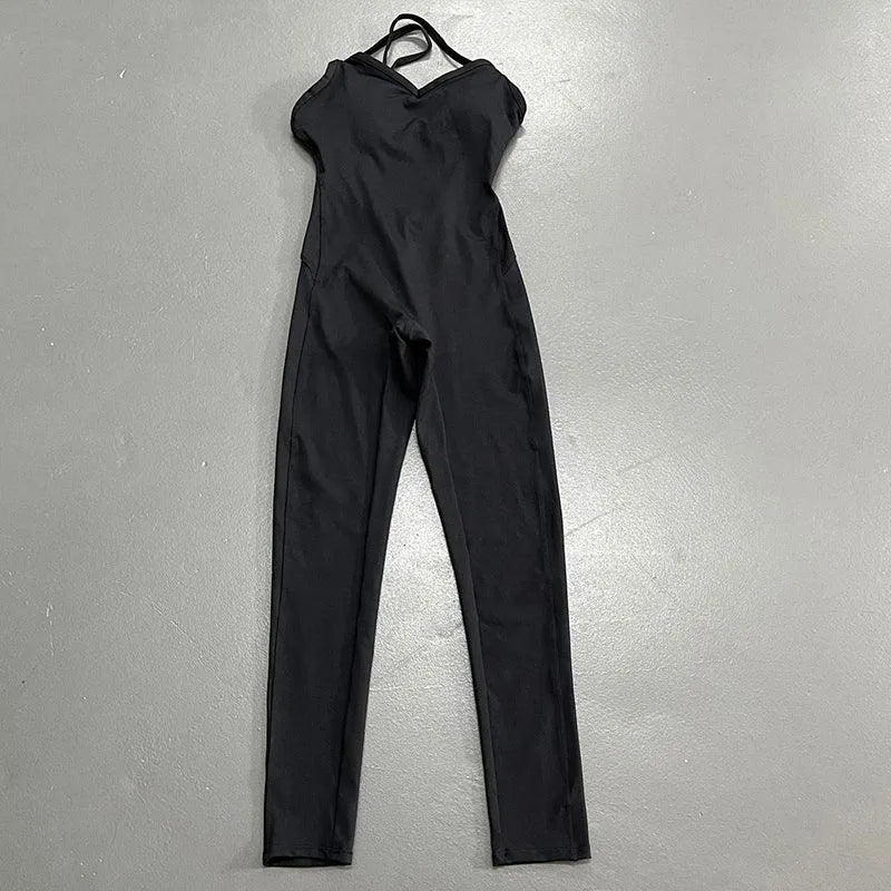 Backless Yoga Onepiece Jumsuits