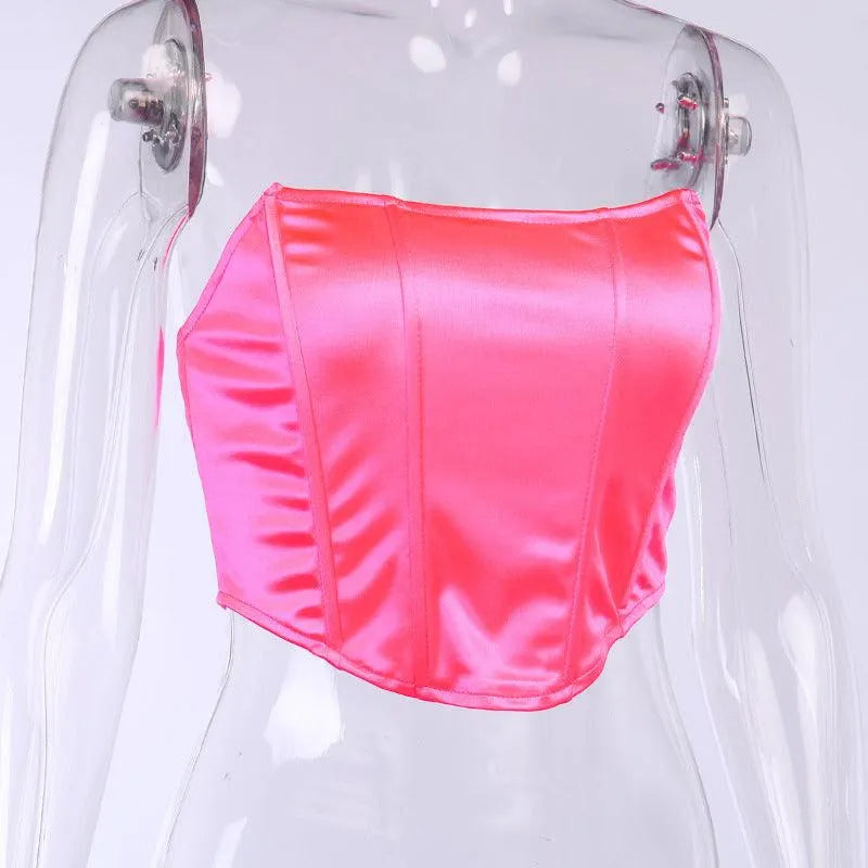 One Neck Sleeveless Slim Top