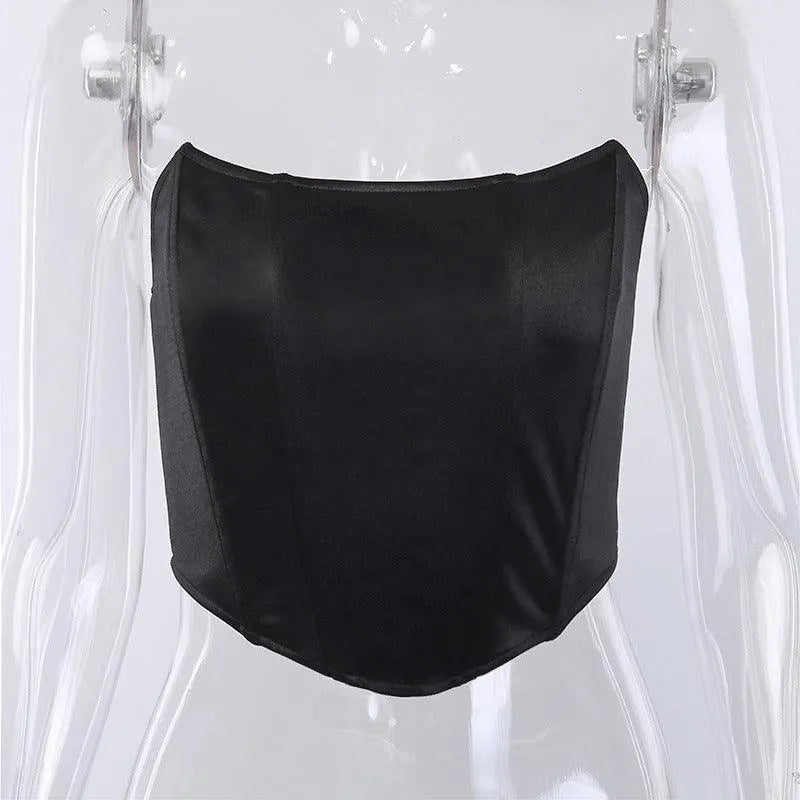 One Neck Sleeveless Slim Top