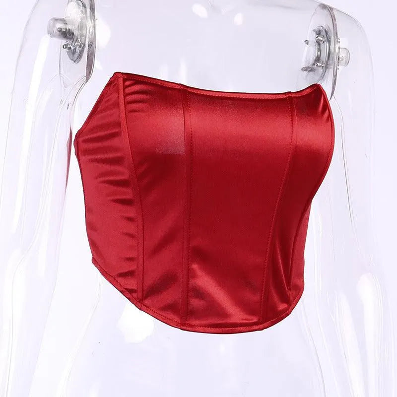 One Neck Sleeveless Slim Top