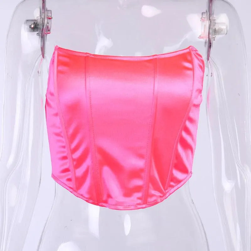 One Neck Sleeveless Slim Top