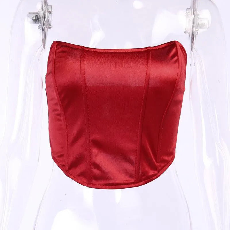 One Neck Sleeveless Slim Top