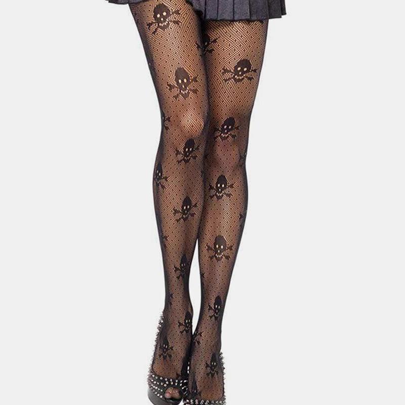Punk Skull Sheer Pantynose