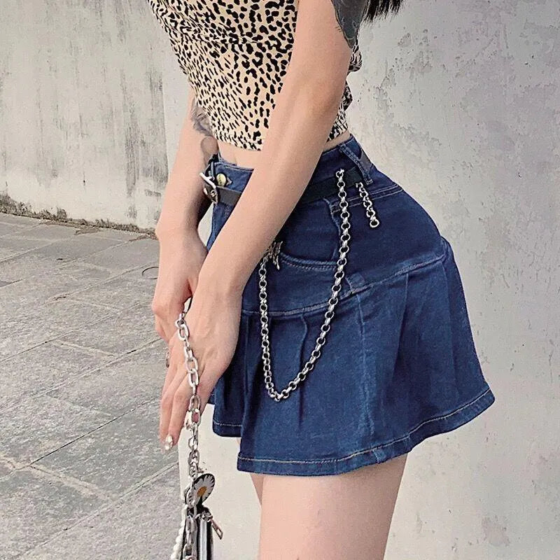 High Waist Ruffle Skirt