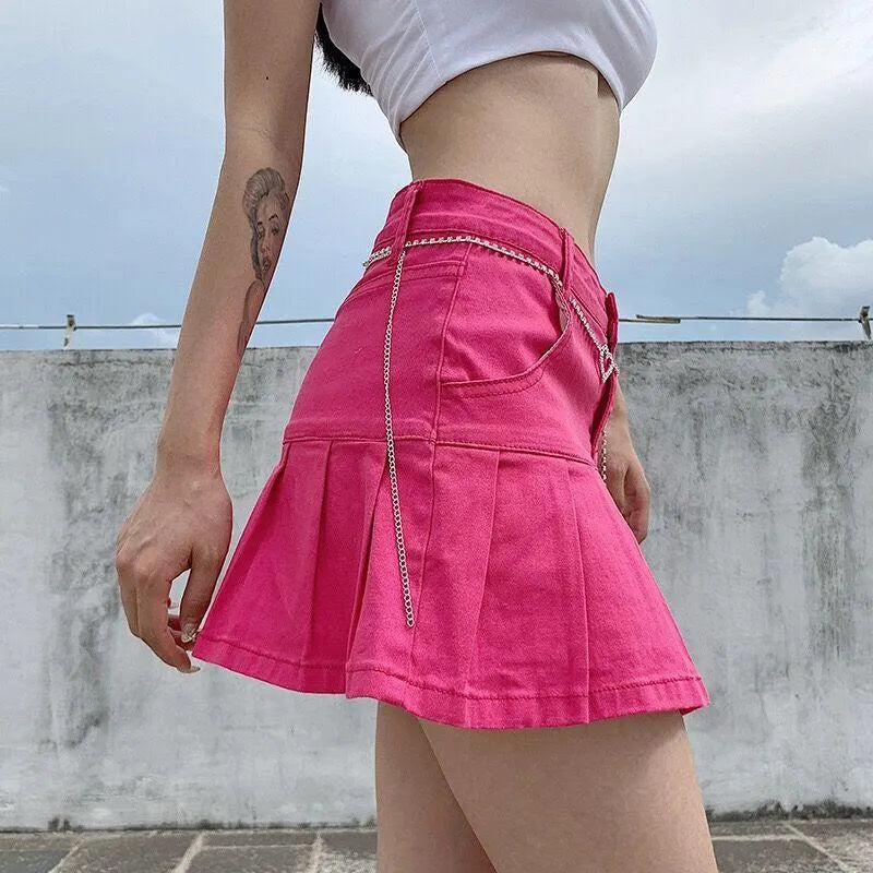 High Waist Ruffle Skirt