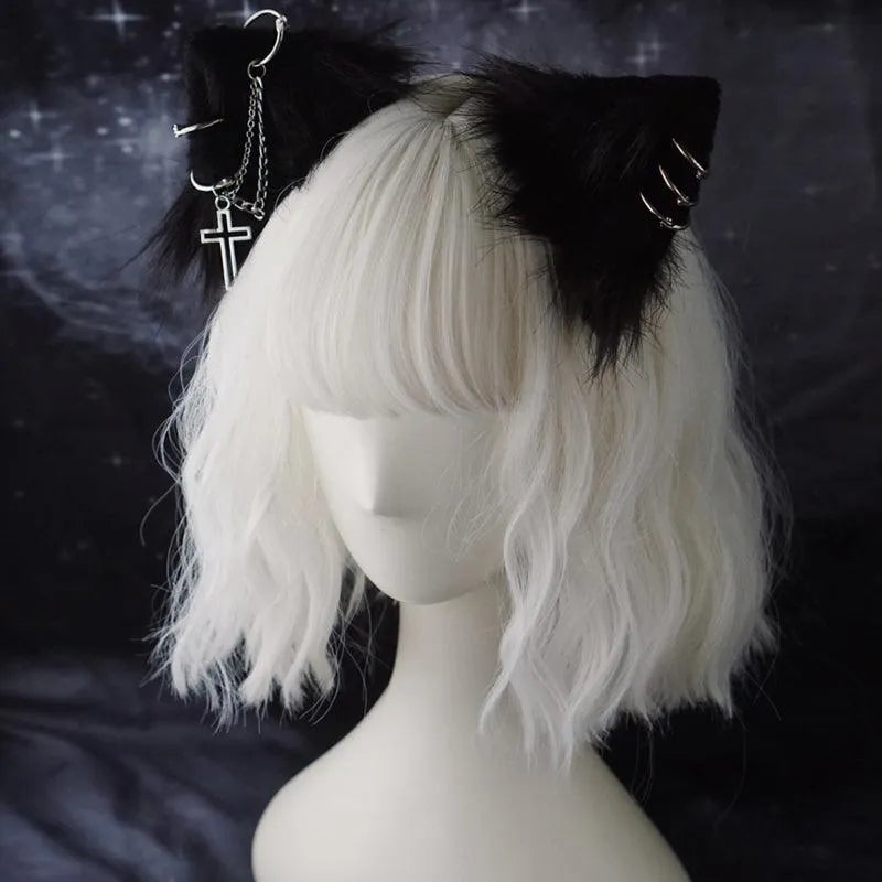 Chain Cat Ear Hairpin and Hairband