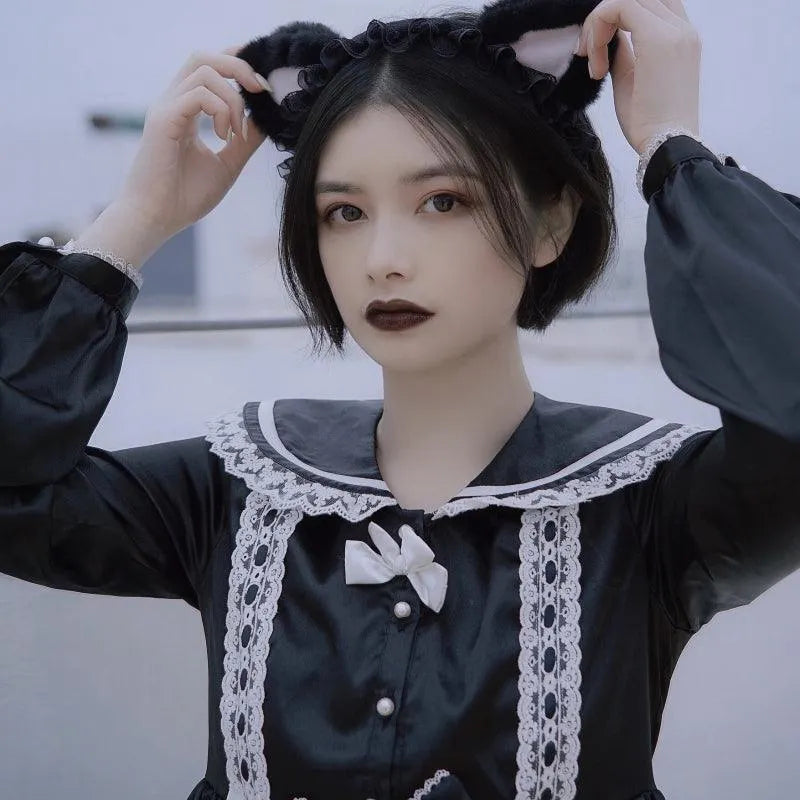 Chain Cat Ear Hairpin and Hairband