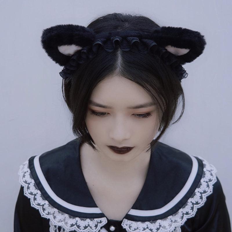 Chain Cat Ear Hairpin and Hairband