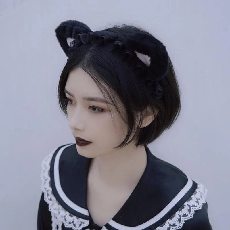 Chain Cat Ear Hairpin and Hairband