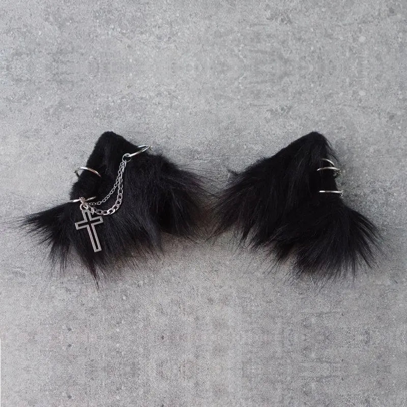 Chain Cat Ear Hairpin and Hairband