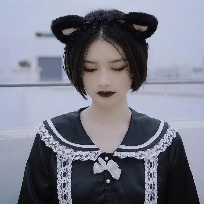 Chain Cat Ear Hairpin and Hairband