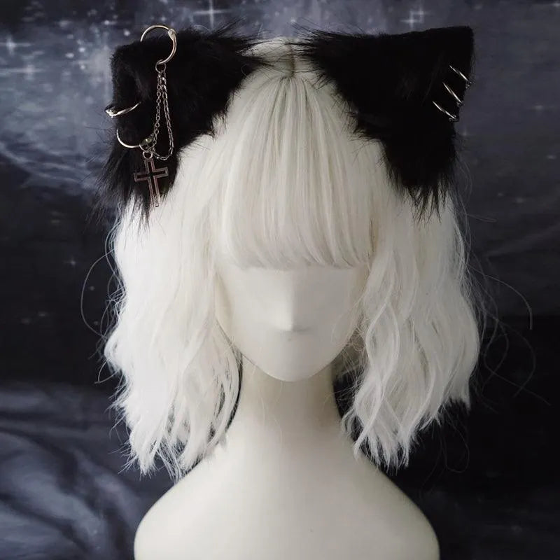 Chain Cat Ear Hairpin and Hairband