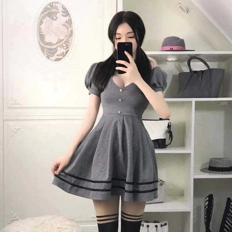 Sweet Sexy Heart Short Sleeve Polo Dress