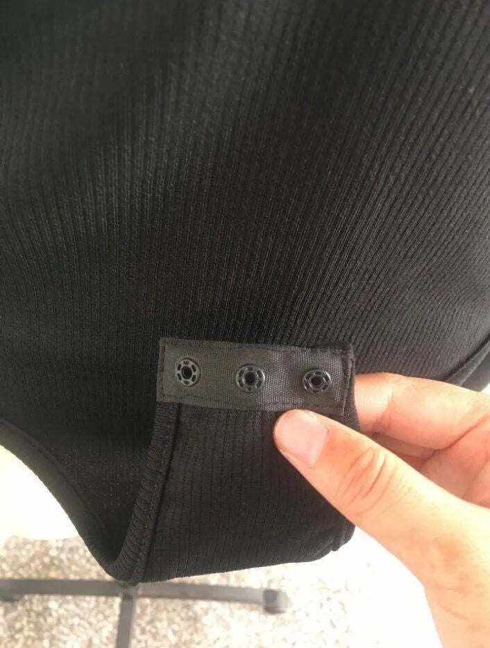 Cold Shoulder Zip Up Bodysuit