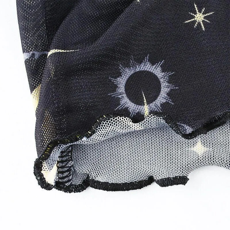 Moon Sun Mesh Top