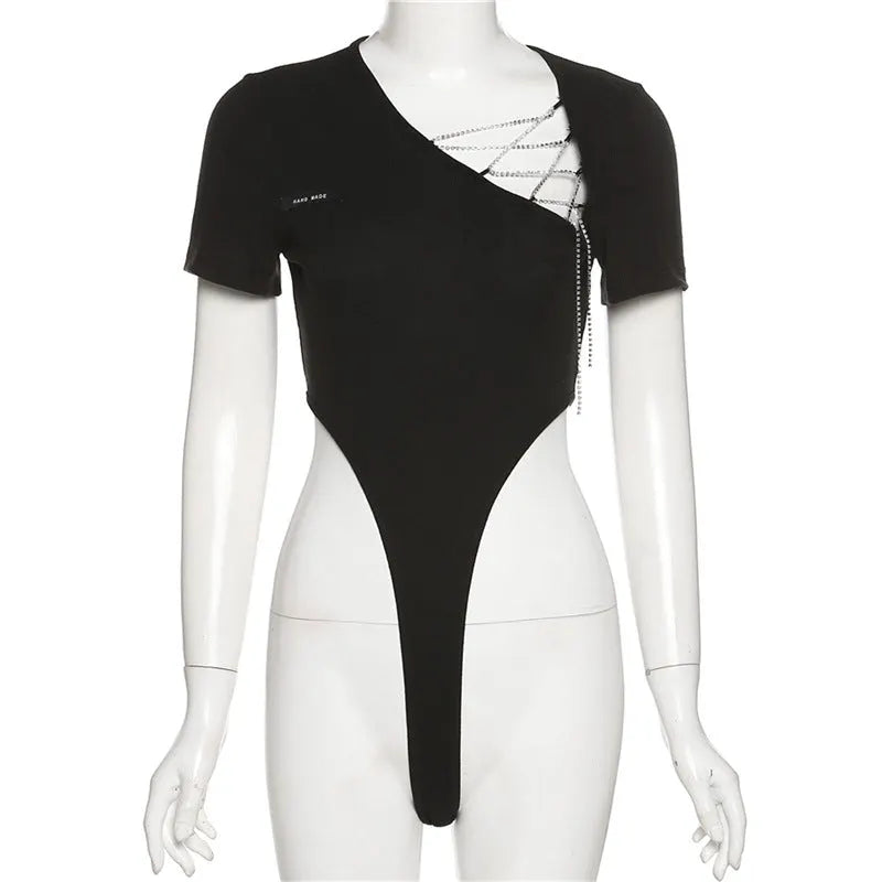 Lost In Diamond Short Sleeve Bodysuit