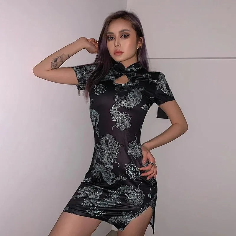 SPITTIN' FIRE BODYCON DRESS
